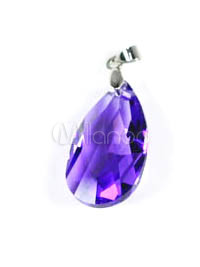 Fashion Me The Heart Of The Ocean Purple Swarovski Crystal Necklace Sterling Silver