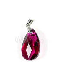 Fashion Me The Heart Of The Ocean Red Swarovski Crystal Necklace Sterling Silver