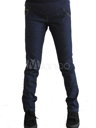   Maternity Jeans on Practical Blue Elastic Jeans Maternity Trousers  Read More