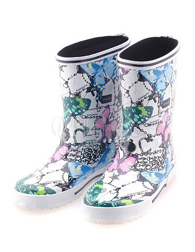 Wholesale Fashion Rain Boots on Cartoon Rubber 20 28cm High Women S Fashion Rain Boots   Milanoo Com