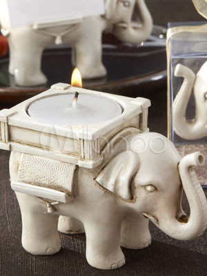 Lucky Little Elephant 8.5*6*6.5cm Resin Candles
