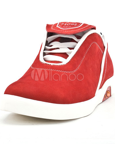 Mens Casual Dress Shoes on Unique Fuchsia Cowhide And Pigskin Mens Casual Shoes Milanoo Com