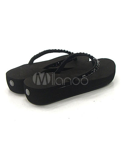 Womens Fashions on Heel 4 5 Platform Wedge Eva Womens Fashion Flip Flop Milanoo Com
