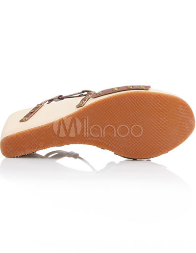 Comfortable Womens Sandals on Comfortable Cow Leather 2 2 5   High 4 5   Platform Womens Wedge