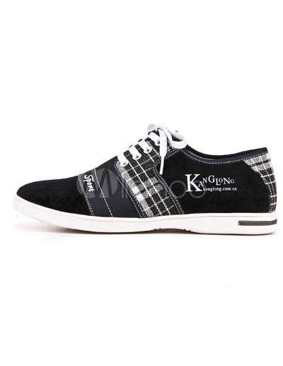  Casual Shoes   on Cosy Black Cow Leather Casual Shoes For Men   Milanoo Com