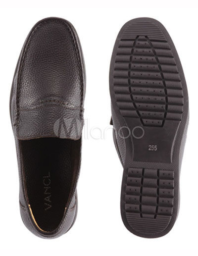 Brown Boat Shoes on Vancl Cool Brown Cow Leather Shoes For Men Milanoo Com