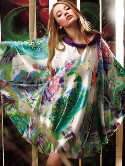 Sweet Silk Cool House Dress For Woman<br />

