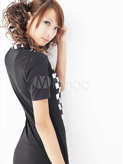 Clubwear Dresses on Polyester 7  Elastan Zipper Short Sleeve Clubwear Dress   Milanoo Com