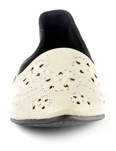Burgundy Flat Shoes on Black Pu Satin Pointed Toe Ladies Fashion Flat Shoes   Milanoo Com