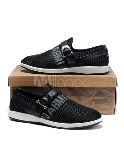 Black Comfortable Shoes on Zapatos C Modos Negro Transpirable Neto Para El Hombre Milanoo Com
