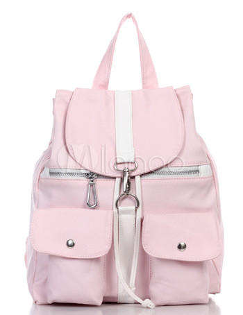 Pink 24*32cm PU Womens Bag