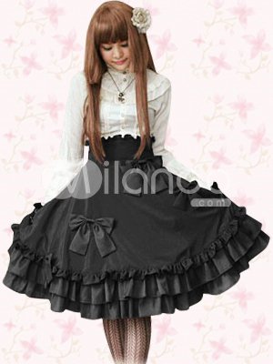 Black And White Long Sleeves Lolita Suit
