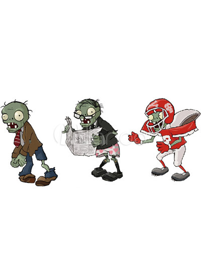 Wallpaper Wall Decor on Vs Zombies 49 21cm Pvc Removable Wall Decor Sticker Milanoo Com