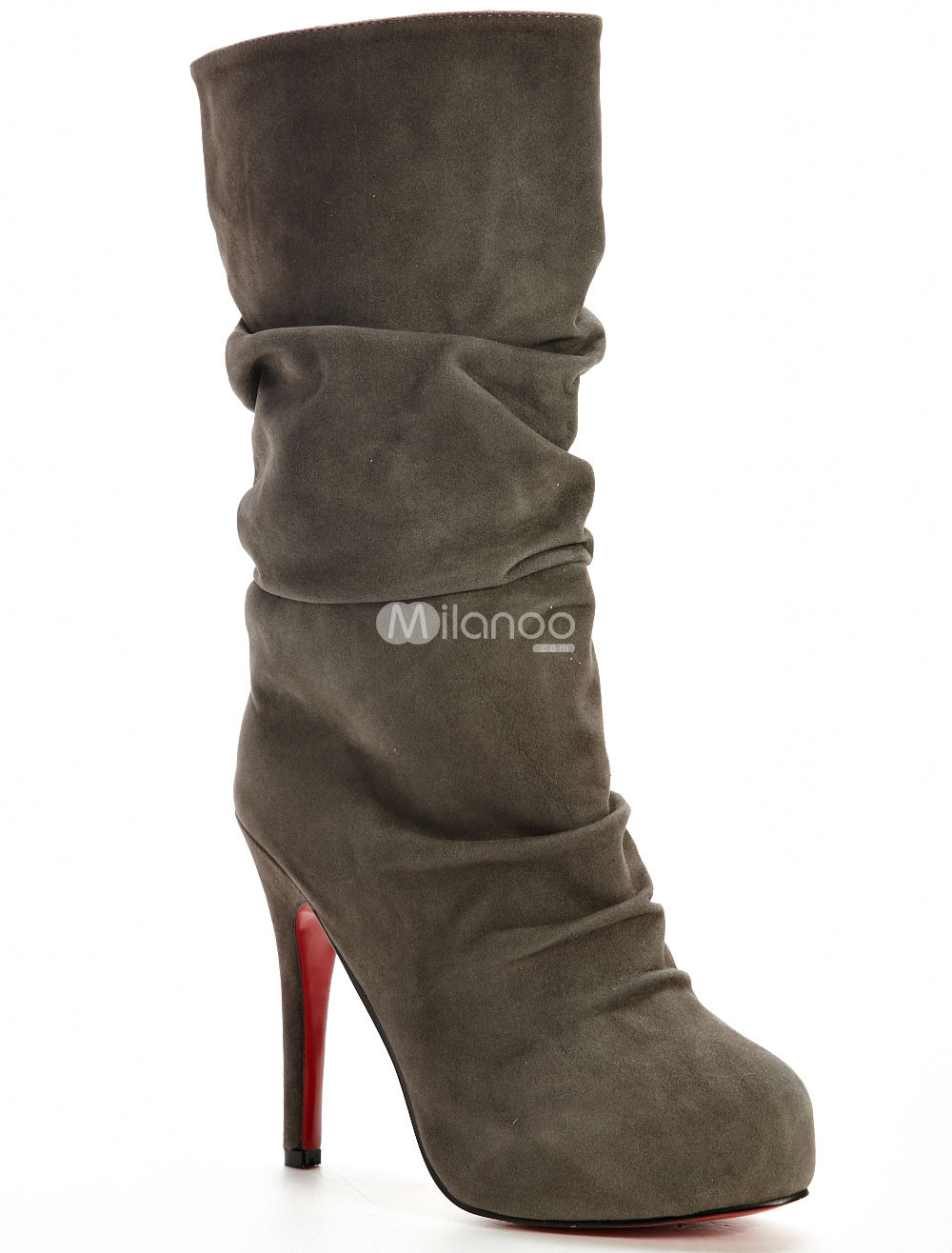 Beautiful 4 2/5'' Heel Horsehair Boots