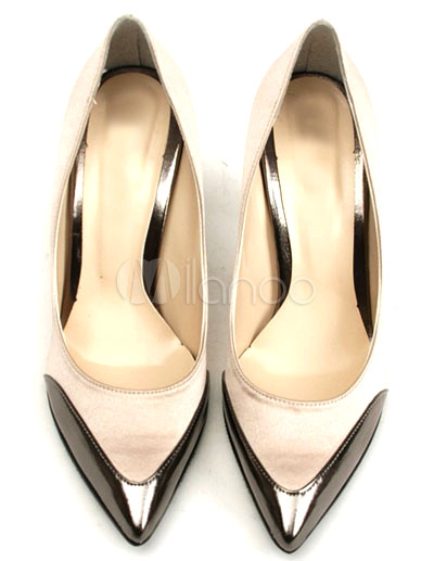 High Fashion Heels on Luz Dorada De 3 1   5 Fuerte    Zapatos De Tac  N Moda   Milanoo Com
