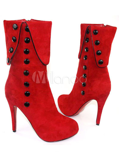 Pink High Heel Shoes on Red 3 High Heel Beautiful Suede Fashion Shoes Milanoo Com