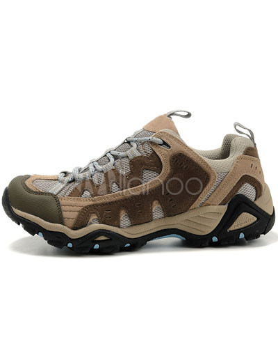 Ladies Athletic Shoes on Khaki Wearable Breathable Quality Cowhide Mens Athletic Shoes