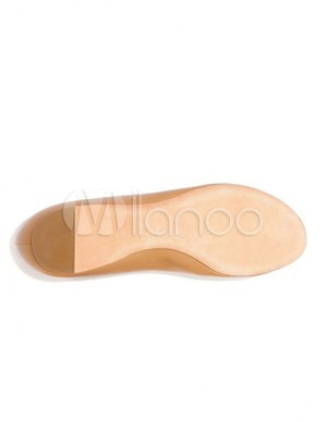 Brown Fashion Heels on Easeful Brown Sheepskin Flat Fashion Shoes   Milanoo Com