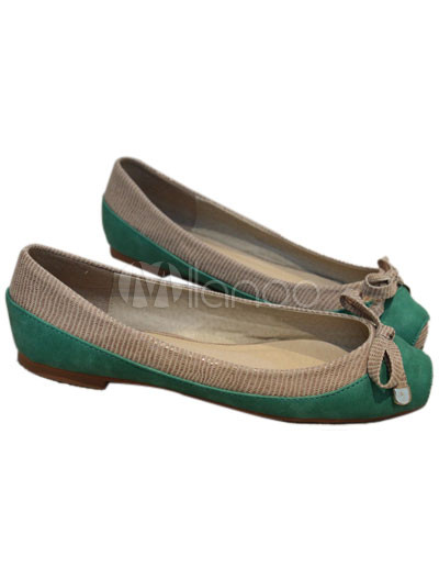 Ballet Flat Shoes on Cute Ribbon Pu Womens Flat Ballet Shoes   Milanoo Com