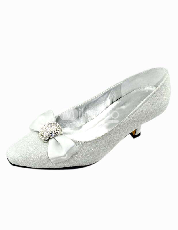 Silver Bridesmaid Shoes Low Heel Australia