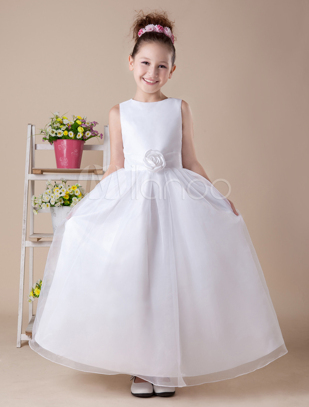 Pink flower girl dresses cheap pictures Pink flower girl dresses cheap