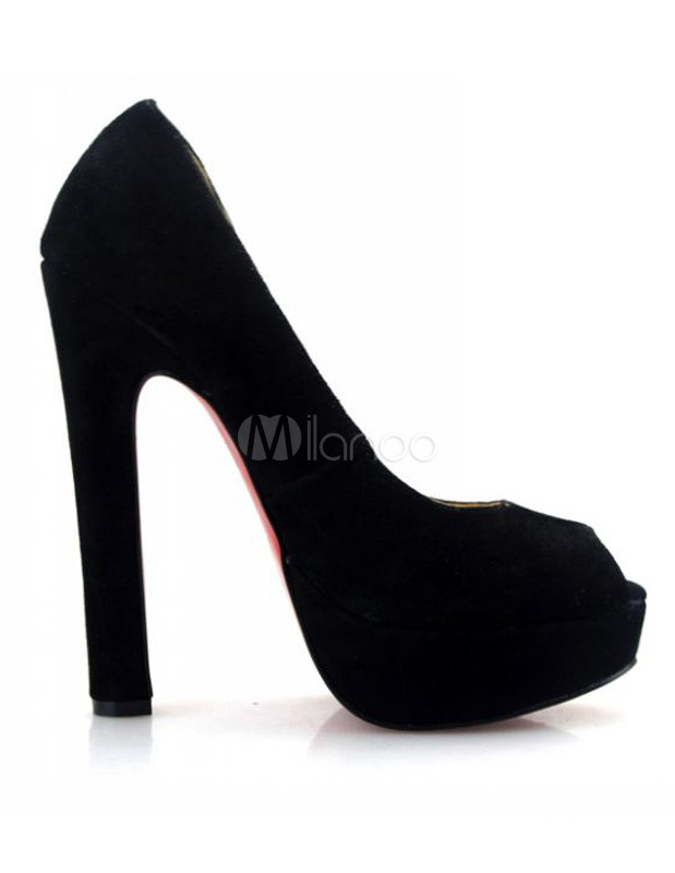sepatuolahragaa: Black Heels Thick Heel Images