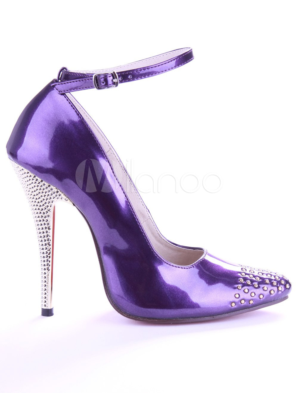 patent purple heels