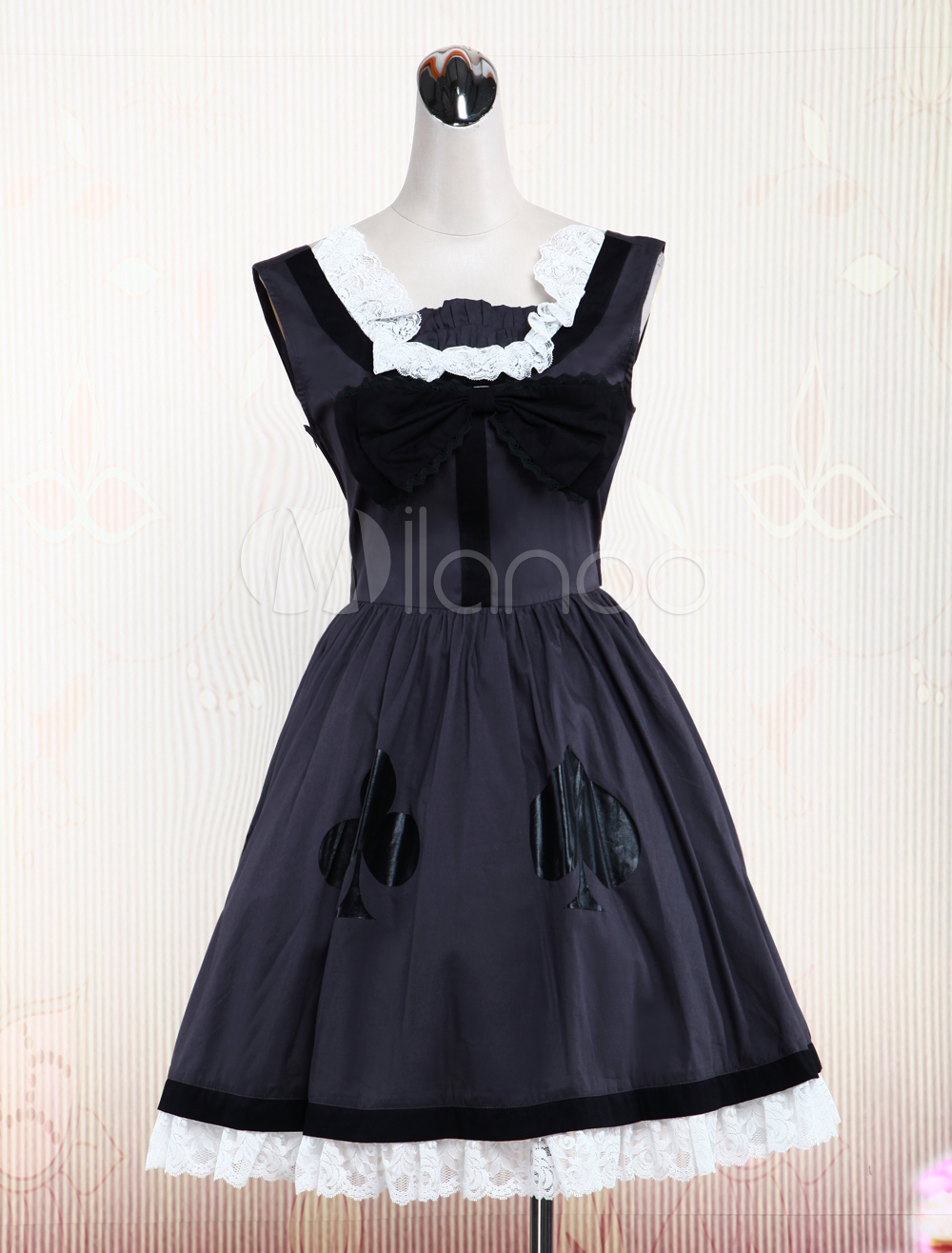 Dark Gray Cotton Gothic Lolita Dress steampunk buy now online