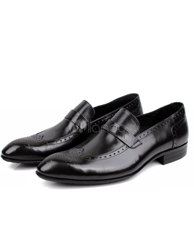 calfskin shoes with tuxedo