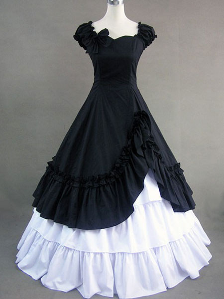 Sweetheart Ruffled Bow Decoration Gothic Victorian Lolita Dress steampunk buy now online