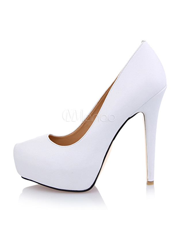 chaussure plateforme blanche