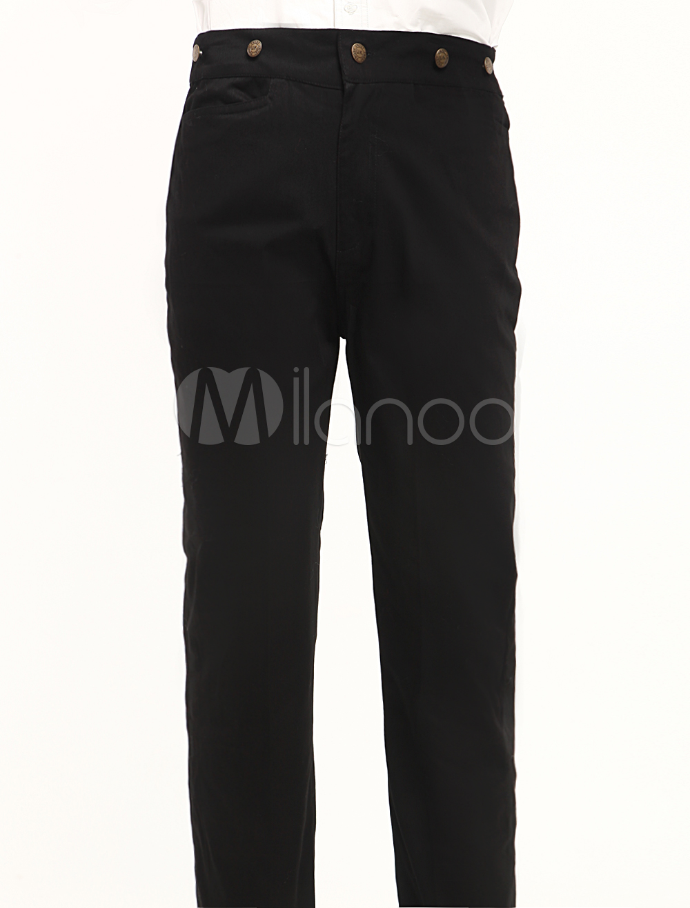 Cool Black Cotton Mens Steampunk Trousers Halloween cosplay costume steampunk buy now online