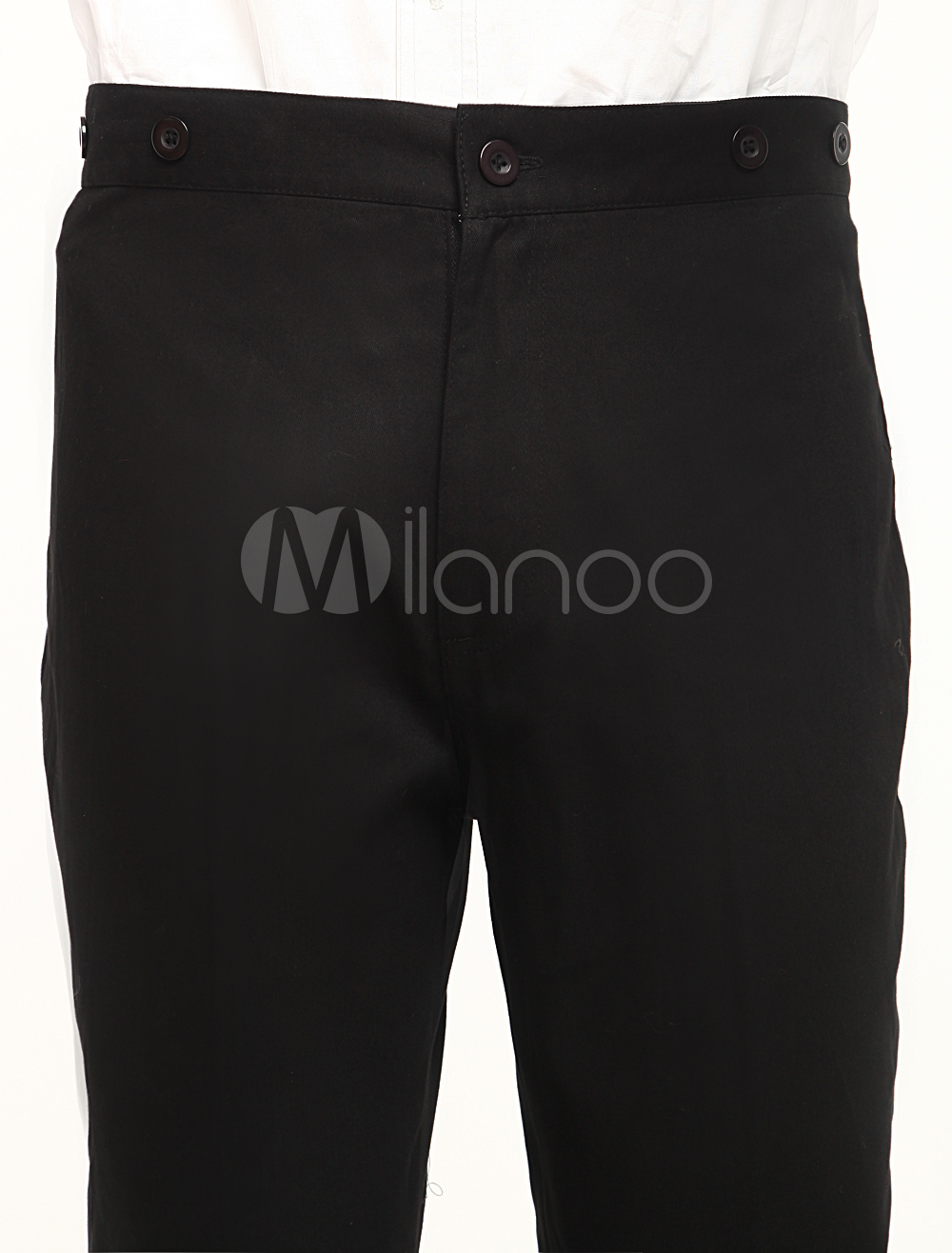 Modern Black Cotton Mens Steampunk Trousers steampunk buy now online