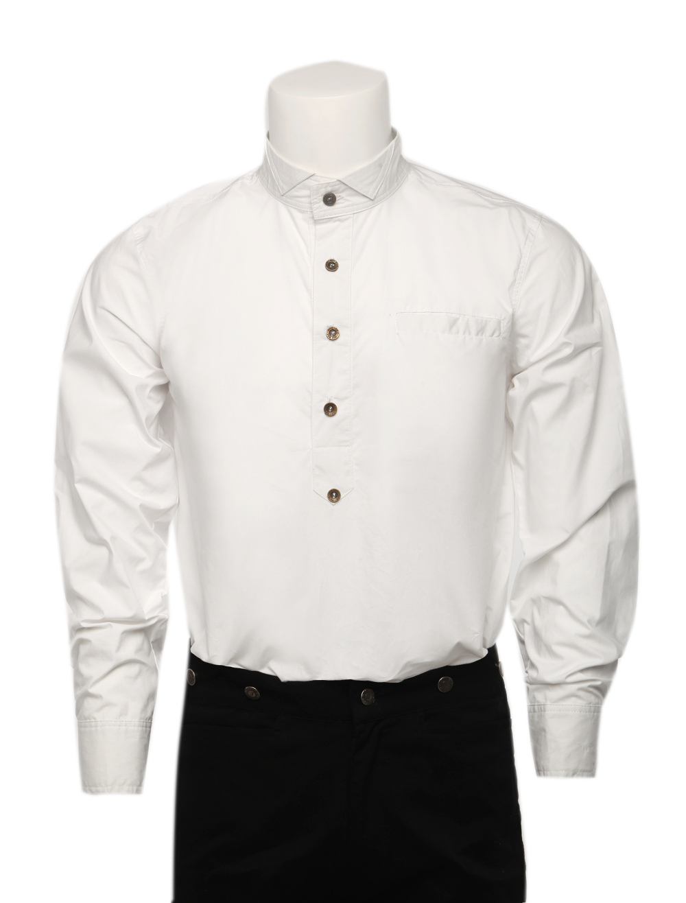 Popular Offwhite Cotton Long Sleeves Steampunk Shirt For Men steampunk buy now online