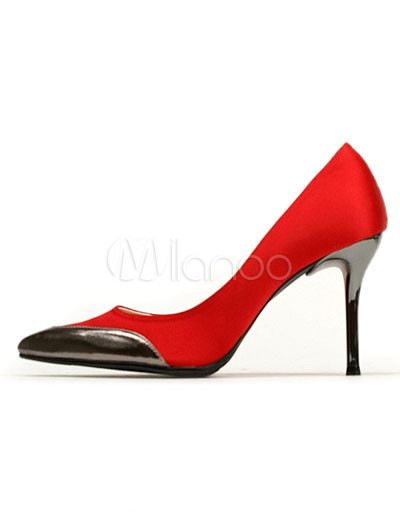 Red 3 1/5\\'\\' High Heel Fashion Shoes