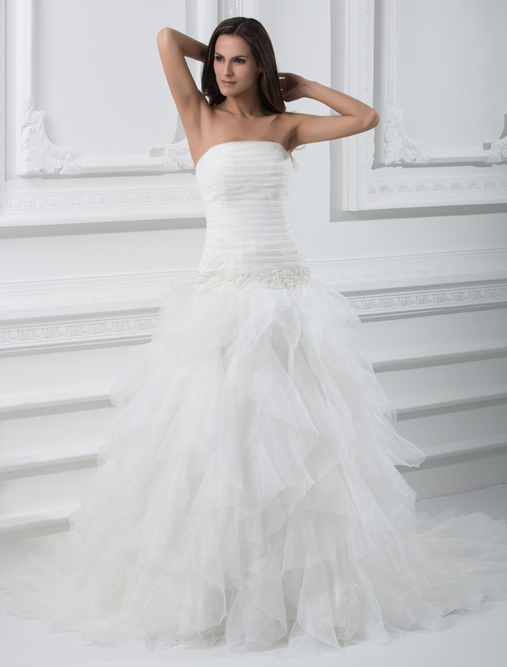 Strapless Organza Ball Gown Wedding Dress ~ 35 Unique DESIGN Ideas for