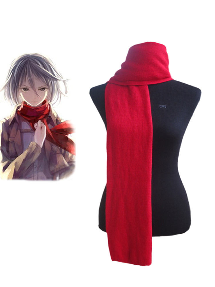 Attack On Titan Mikasa Ackerman Red Cosplay Scarf Meejo