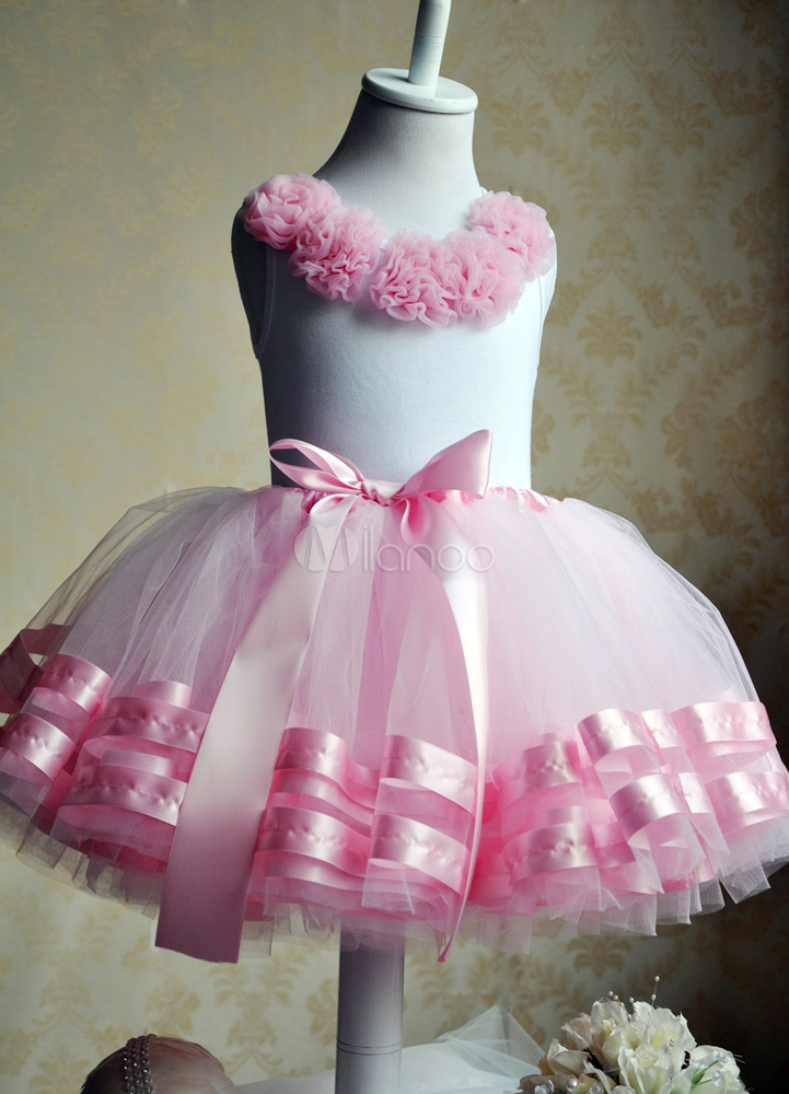Ball Gown Pink Girls Pageant Dress (Wedding Flower Girl Dresses) photo