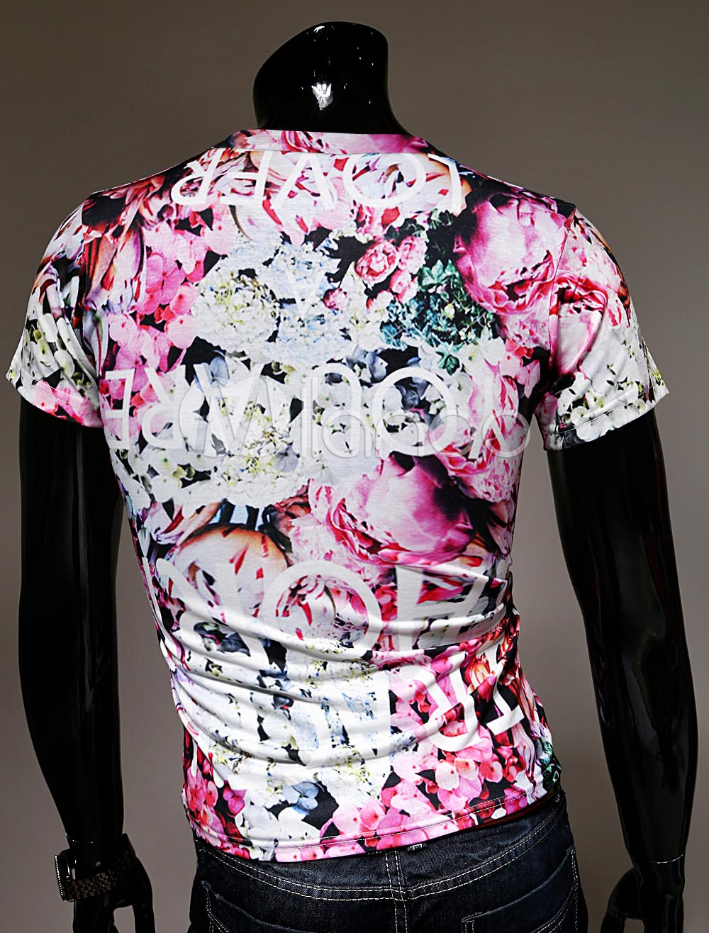 tee shirt fleuri homme
