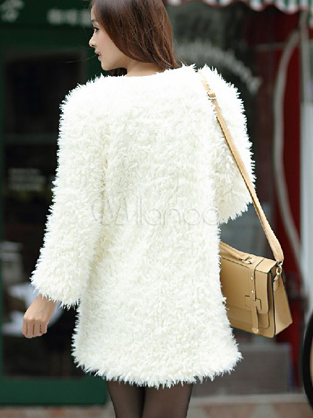 veste fourrure blanche longue veste fourrure blanche longue
