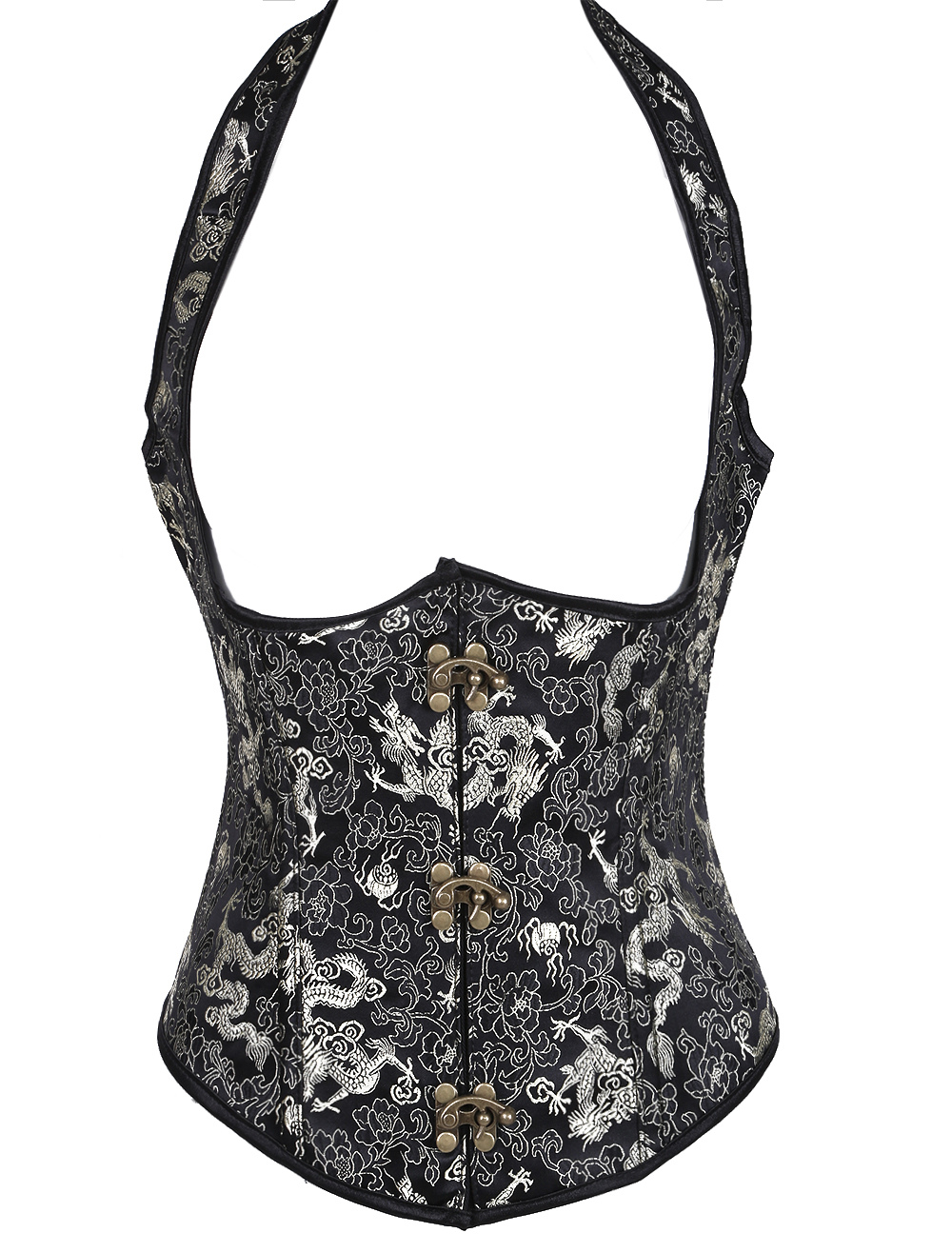 Punk Multi Color Jacquard Embroidery Underbust Steampunk Corset steampunk buy now online
