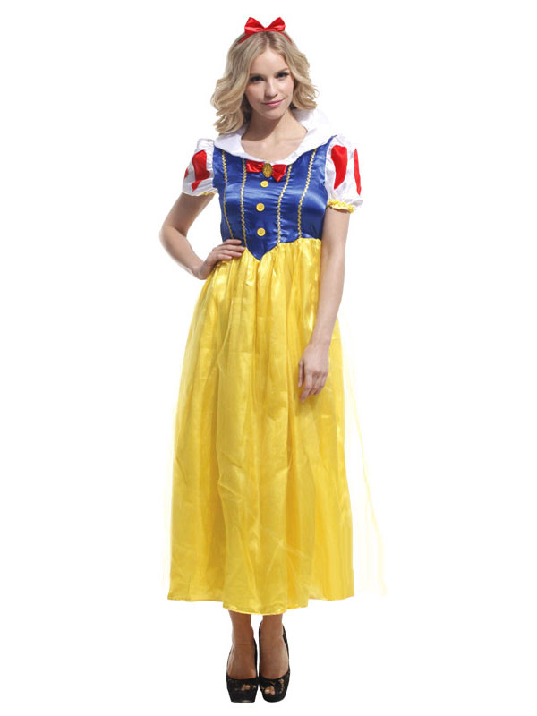 Halloween Snow White Costume Yellow Princess Costume Cosplay With
