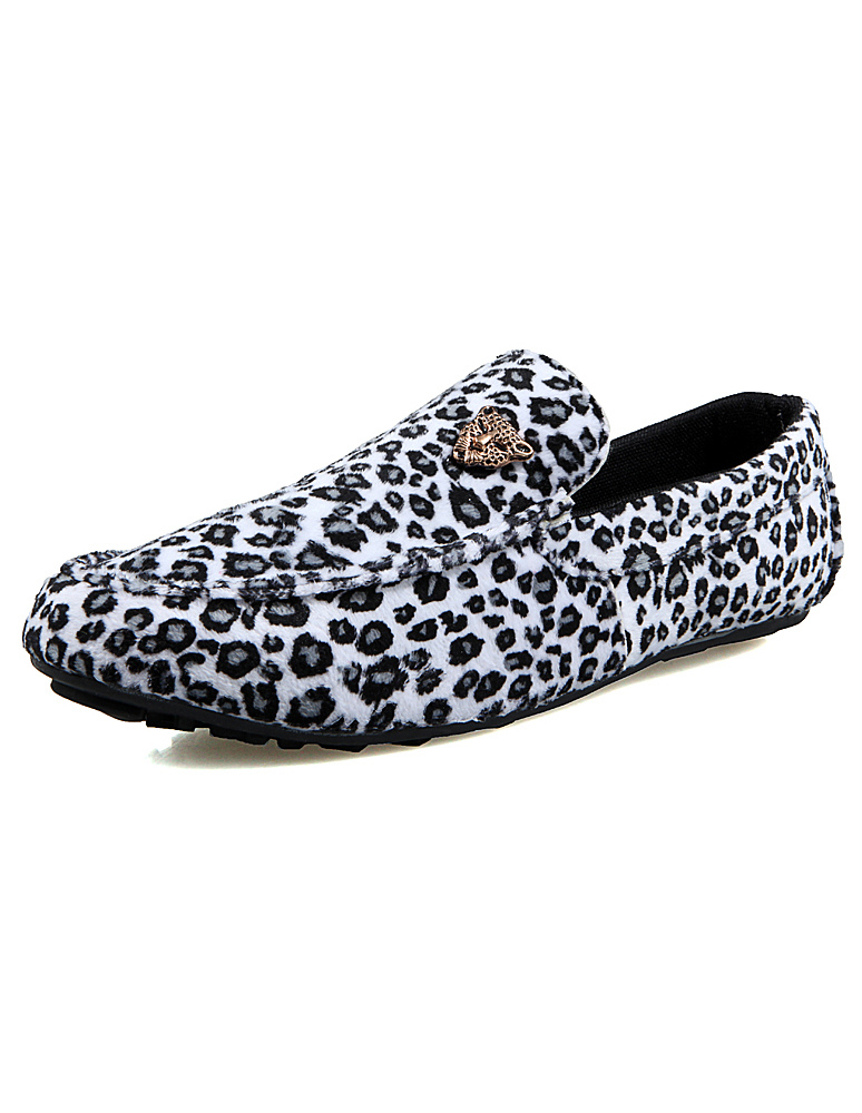 leopard print loafers mens leopard print slip on s loafers casual shoes milanoo leopard print loafers mens leopard print slip on s loafers casual shoes milanoo