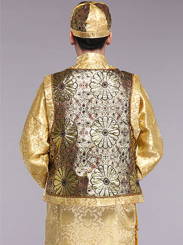 Vêtements Robes Halloween Costume chinois anciens hommes costumes vêtements traditionnels de Prince de la dynastie Qing