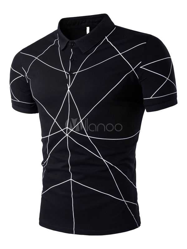 Black Polo Shirts Short Sleeve Men's Summer T Shirt (Men\\'s Clothing) photo