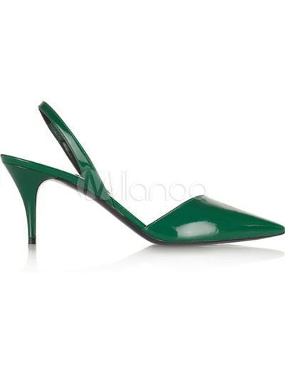 Mens High  Dress Shoes on Trendy Green Pu High Heel Dress Shoes For Women   Milanoo Com