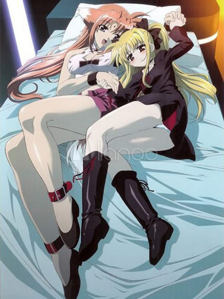 Fantastic Magical Girl Lyrical Polyester Microfiber Anime Bed Sheet
