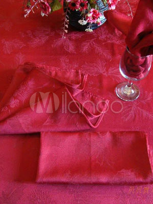 Classical Red Cotton Polyester Plain Table Placemat Classical Red Cotton Polyester Plain Table Placemat