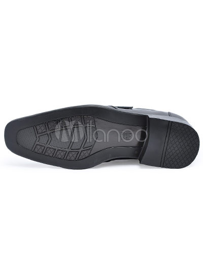 Elevator Shoes on Pointed Toe Cow Leather Pvc Sole Men S Elevator Shoes Milanoo Com