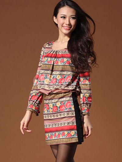 Unique Party Dresses on Unique Red Long Sleeves Womens Party Dress   Milanoo Com